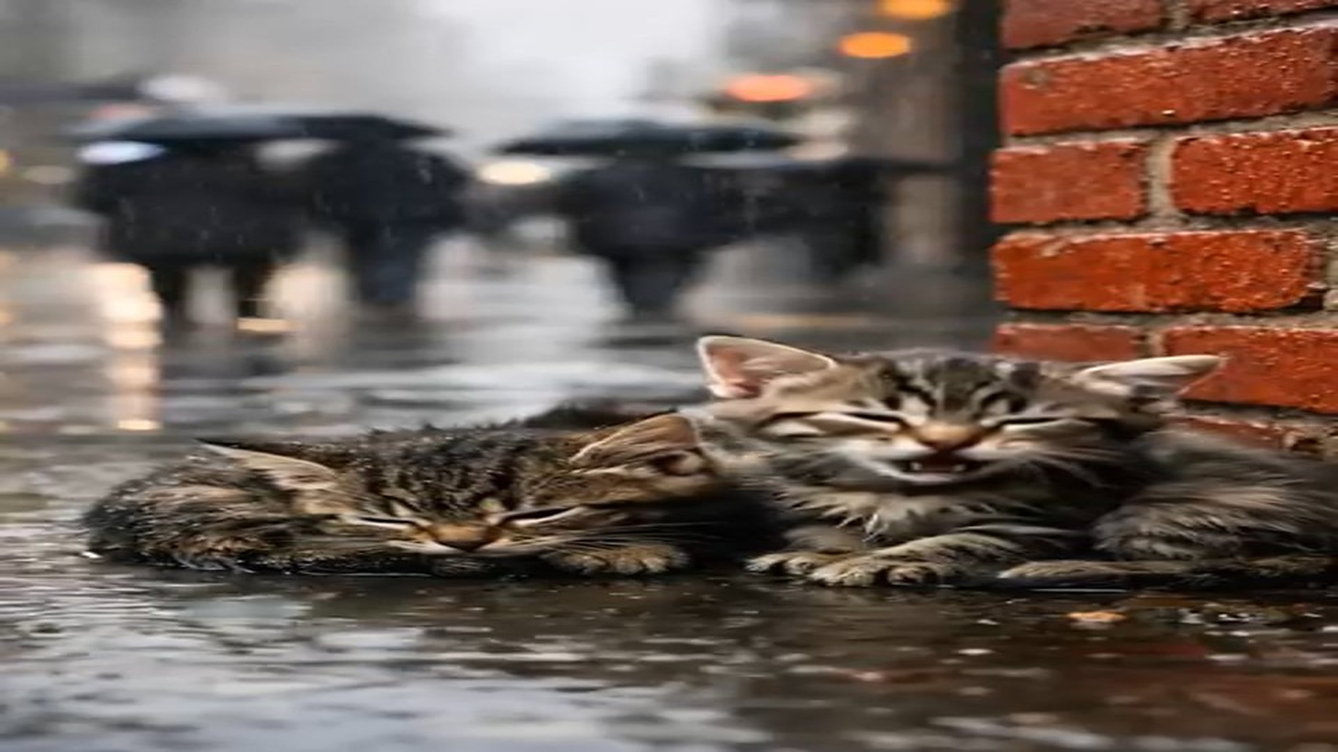 Full Video : N1006147_A Little Kitten Screaming in Street #animals #animalrescue #cat #ca