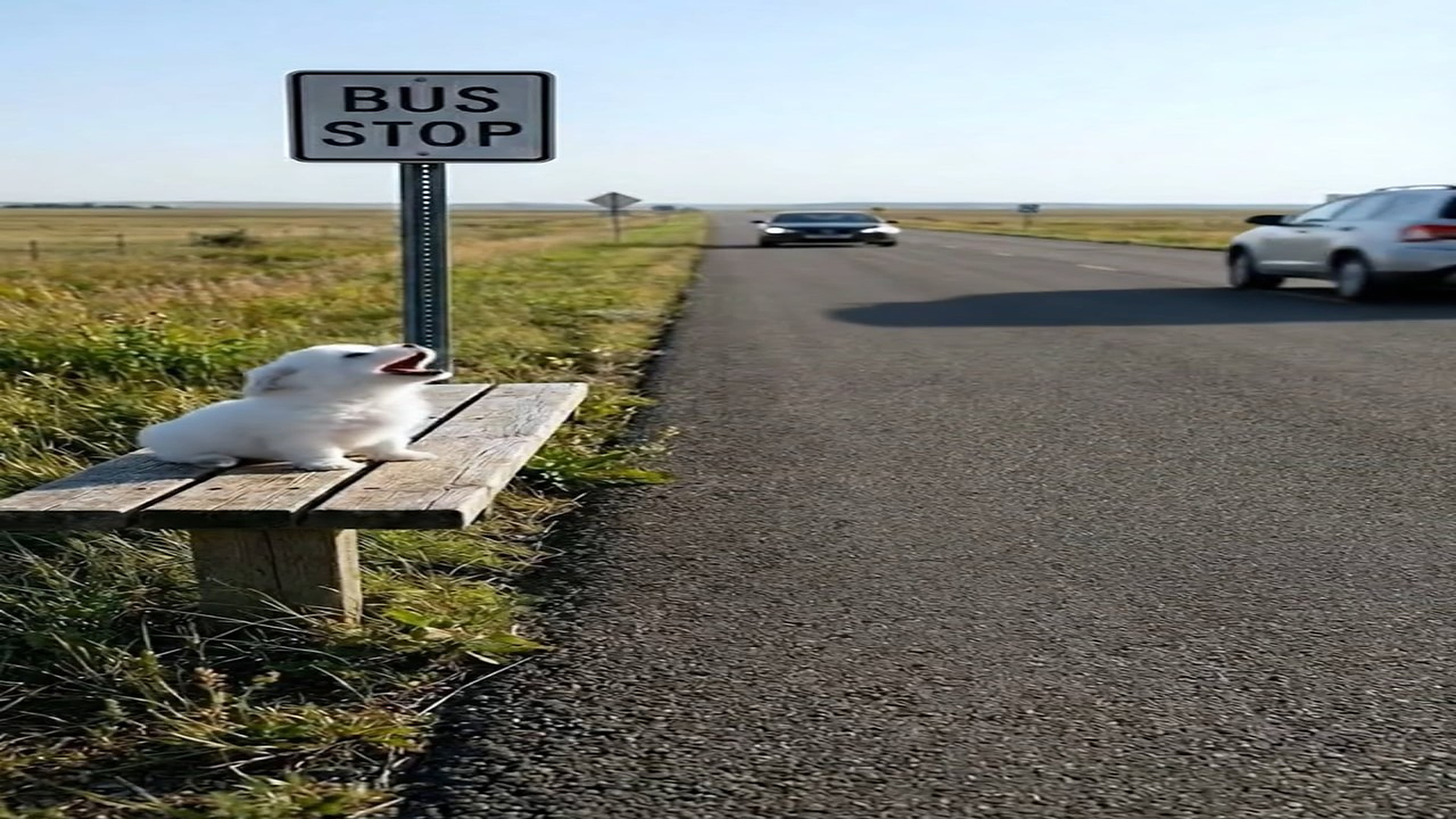 Full Video : N1006197_K She Looked Out Bus Window Saw a Lonely Puppy #dog #puppy #