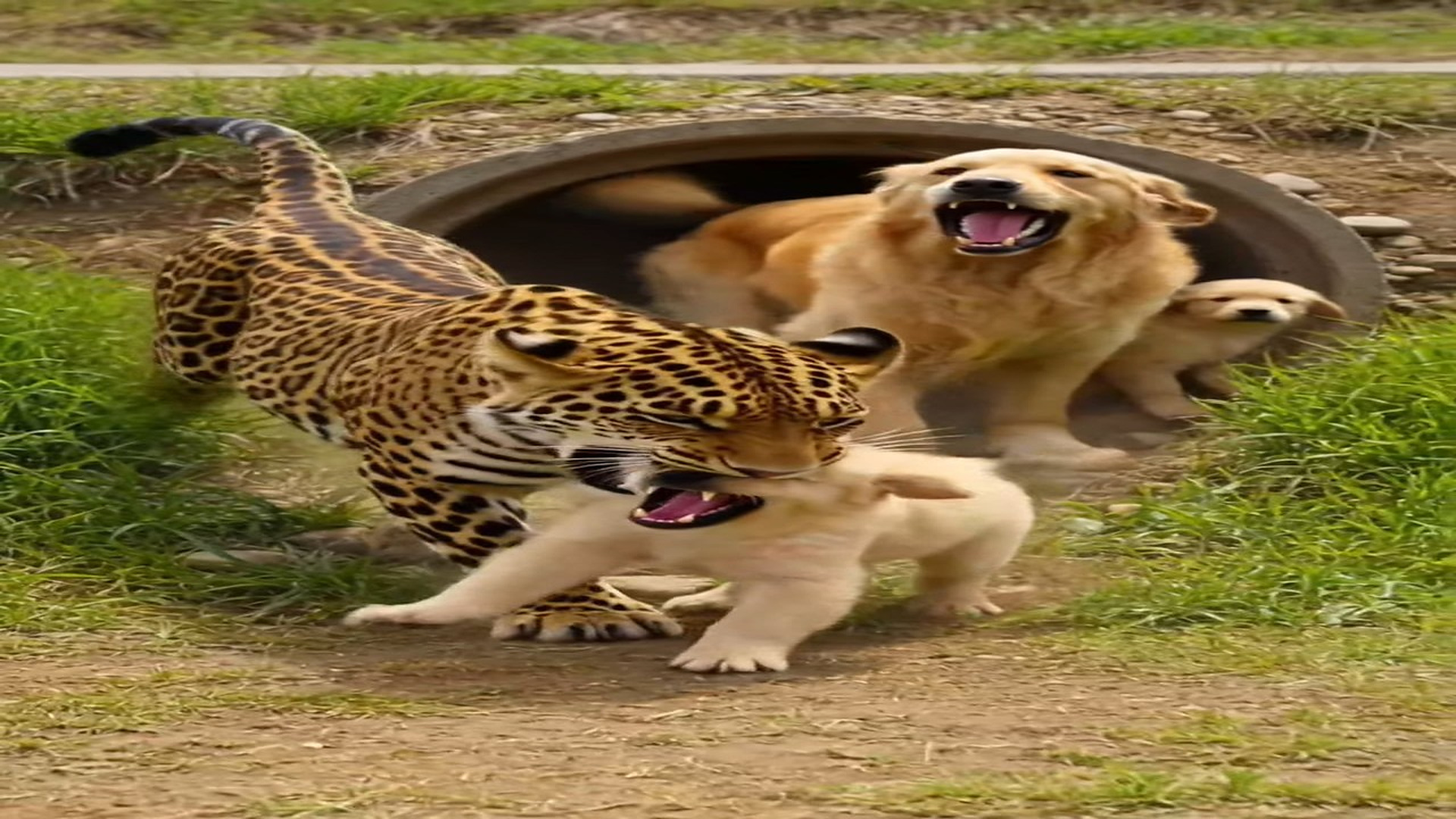 Full Video : N1606007_A Lion Saves a Puppy Unexpected Hero in Wild