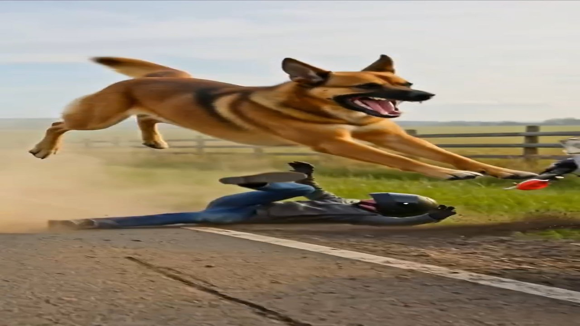 Full Video : N1606011_A Mother Dog s Brave Highway Rescue