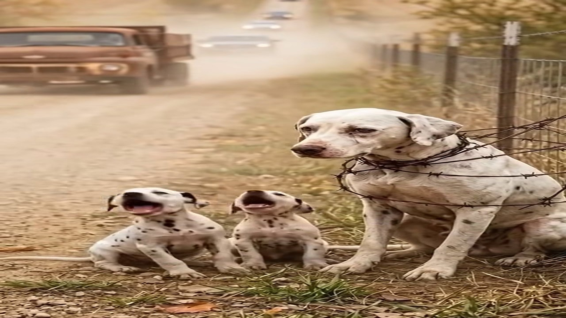 Full Video : N0808010_Everyone Drove Past Until One Man Stopped #dog #puppies #dogstory #p
